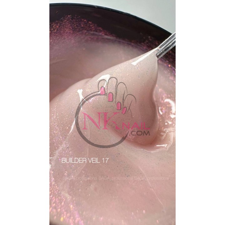 Гель Saga Builder Gel Veil №017, 15 мл